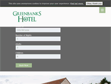 Tablet Screenshot of greenbankshotel.co.uk